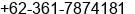 Phone number of Mr. Endro Basuki at Denpasar